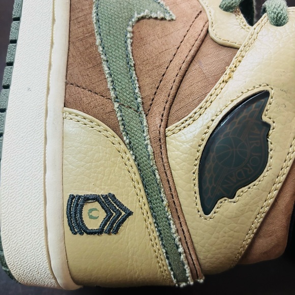 ‼️🪖 2008 RARE Nike Air Jordan 1 Retro 'Armed Forces' Mens 9.5 🪖‼️ - Picture 12 of 16